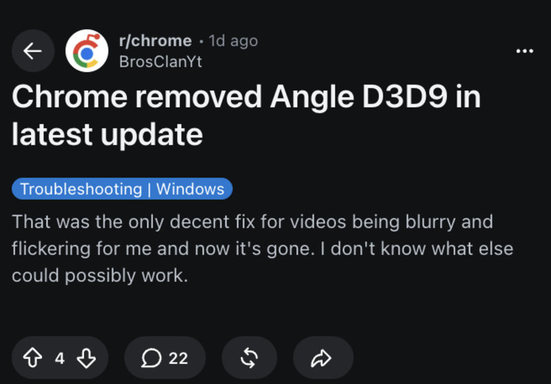 Reddit main post.