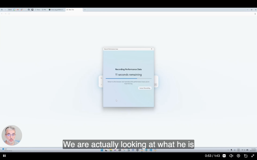 Screen record.