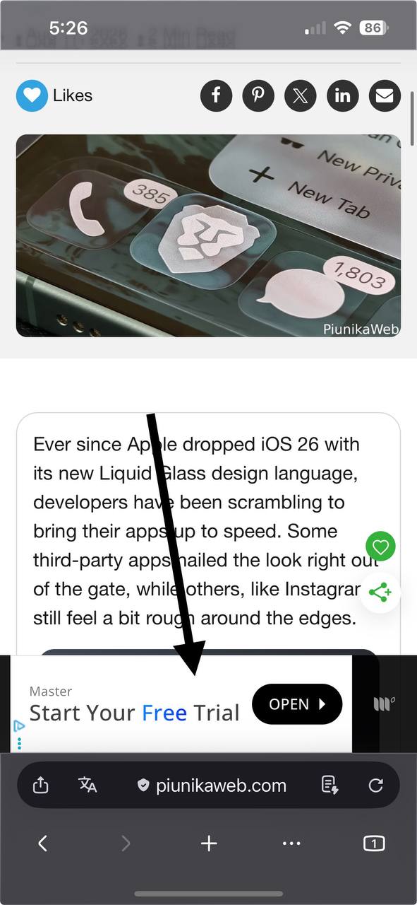 Ad screenshot.