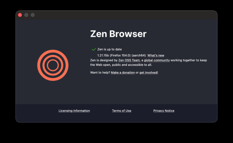 Zen latest version.