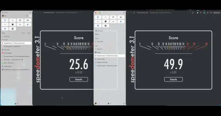 Aside says its upcoming build is nearly 2x faster — and beats Chrome in Speedometer