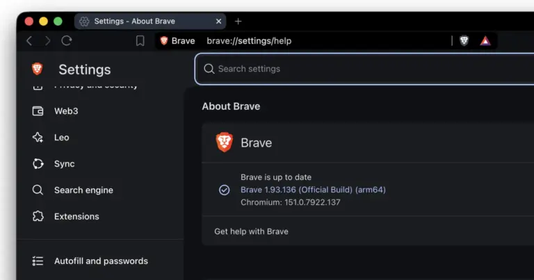 Brave 1.93.136 update rolling out with Chromium 151 bump and Linux codec change