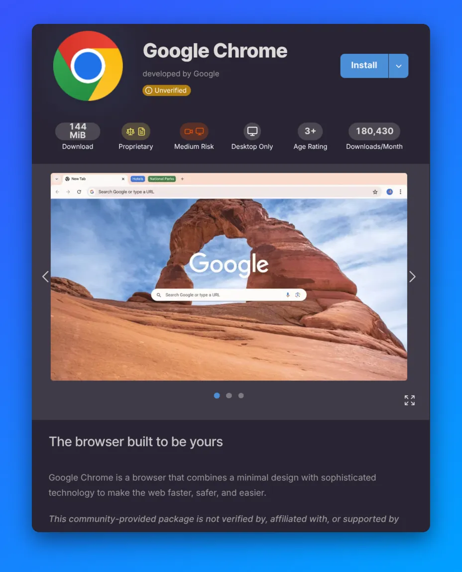 chrome-unofficial-flathub