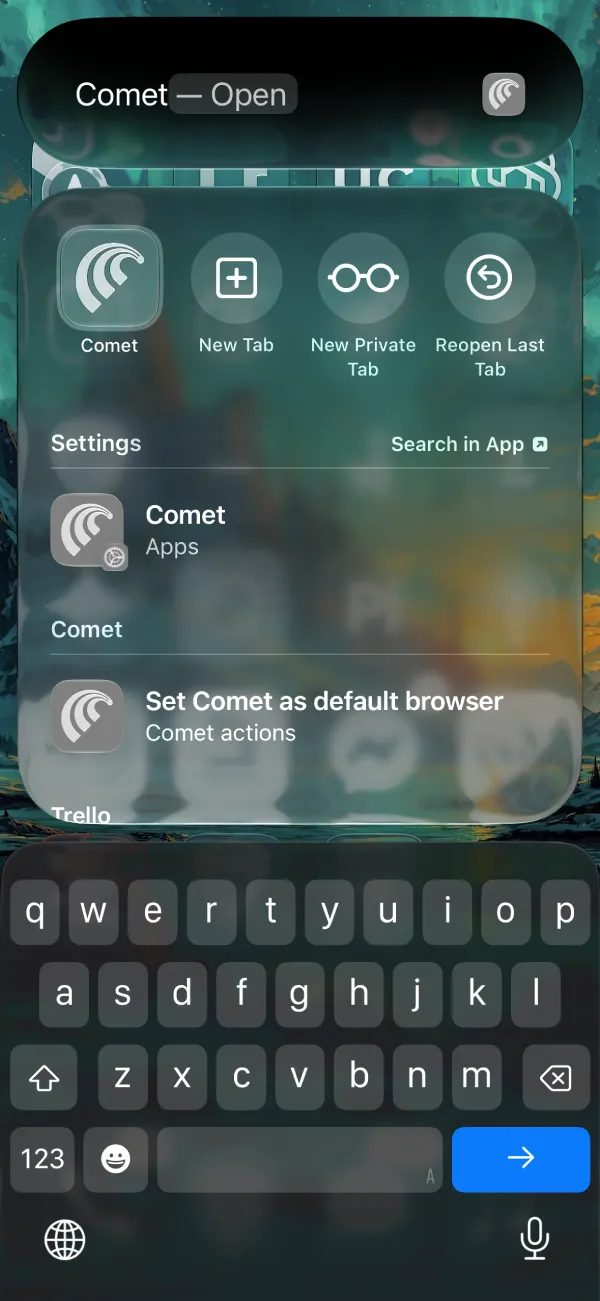 comet-browser-spotlight-shortcuts