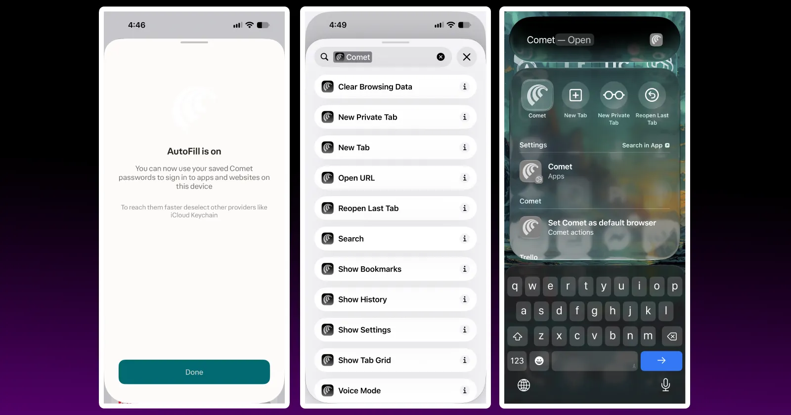 Perplexity updates Comet on iOS with deep Siri Shortcuts and password autofill