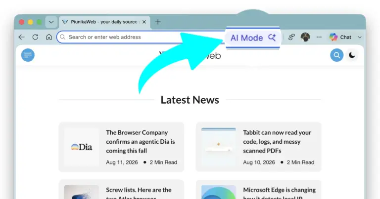 Microsoft copies Google, renames Edge ‘AI Search’ to ‘AI Mode’ in latest Canary build