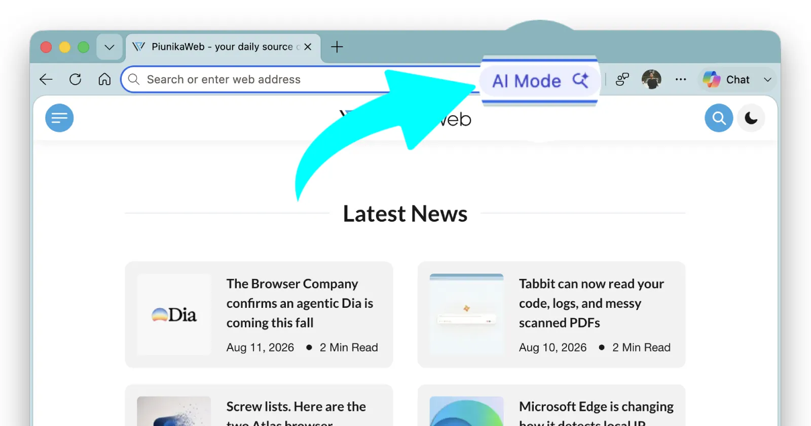 Microsoft copies Google, renames Edge 'AI Search' to 'AI Mode' in latest Canary build