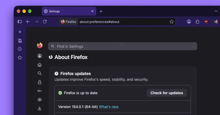 Mozilla releases Firefox 154.0.1 update to fix password storage and network bugs