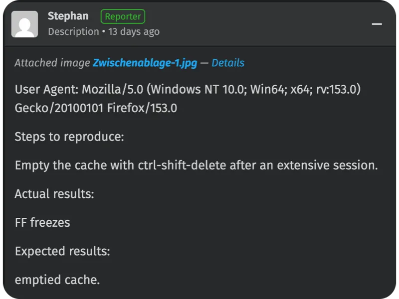 firefox-empty-cache-bug-report