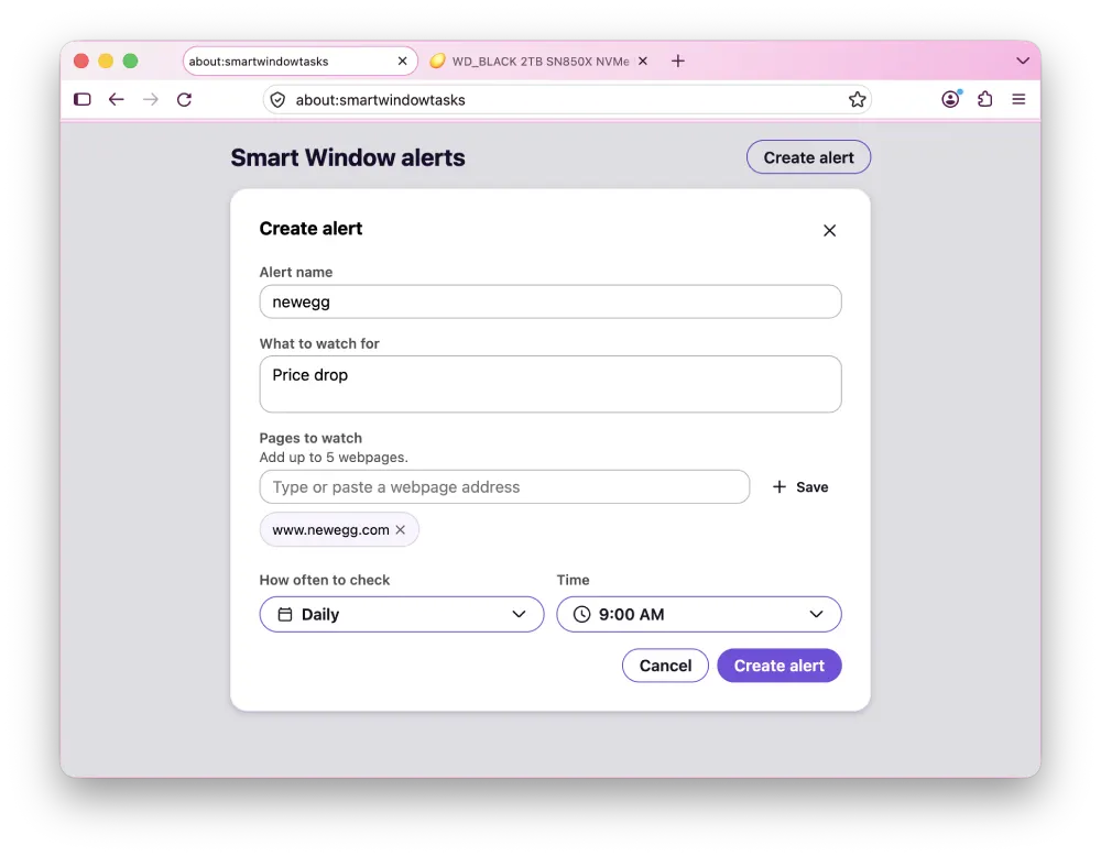 firefox-smart-window-alerts-setup-test