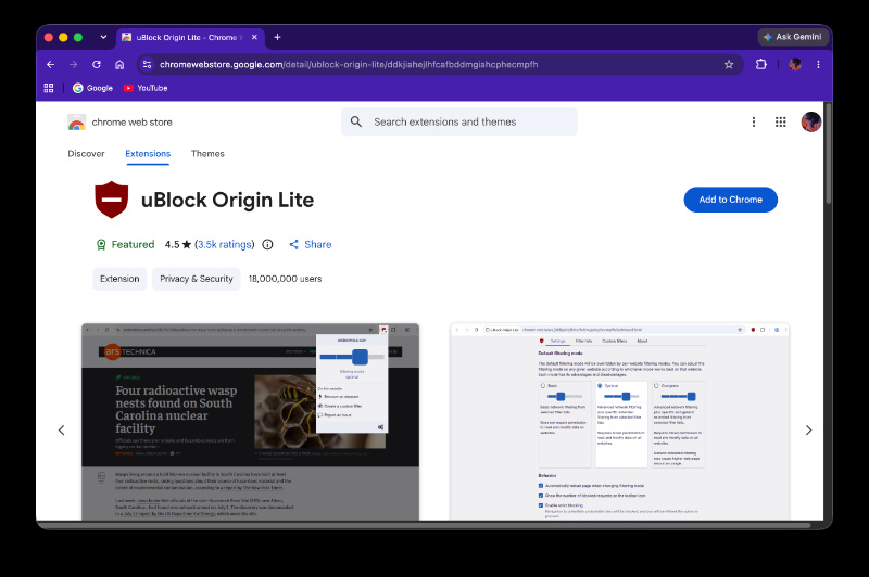 uBlock Lite.