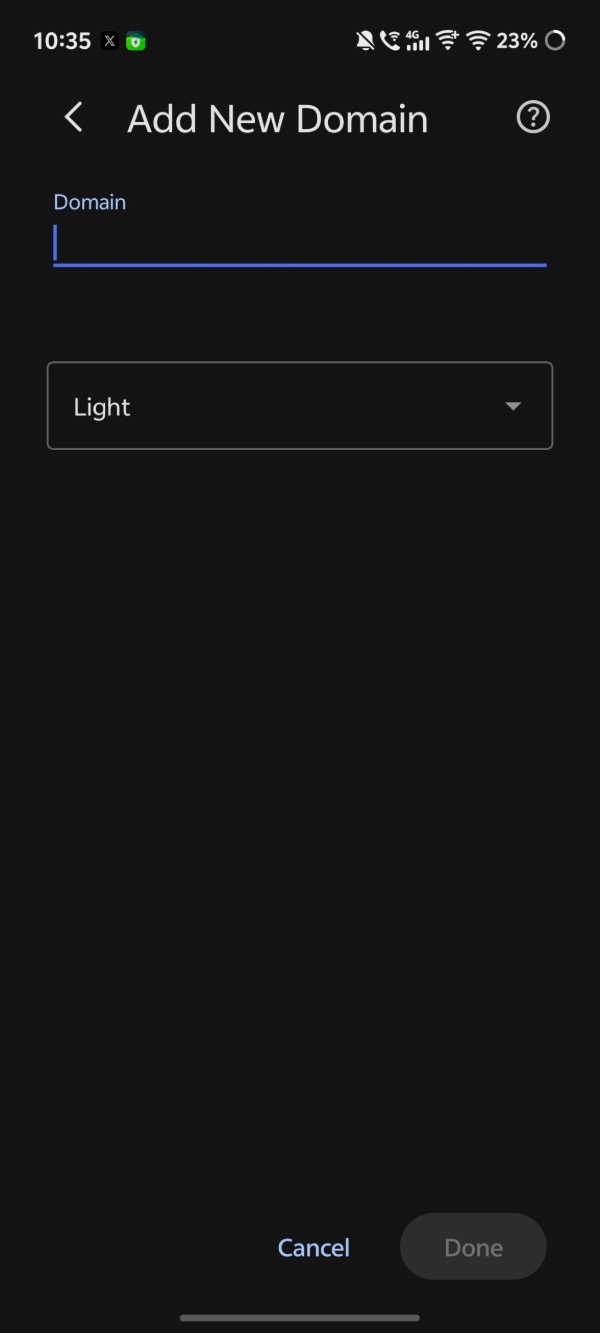 Per-site customization.