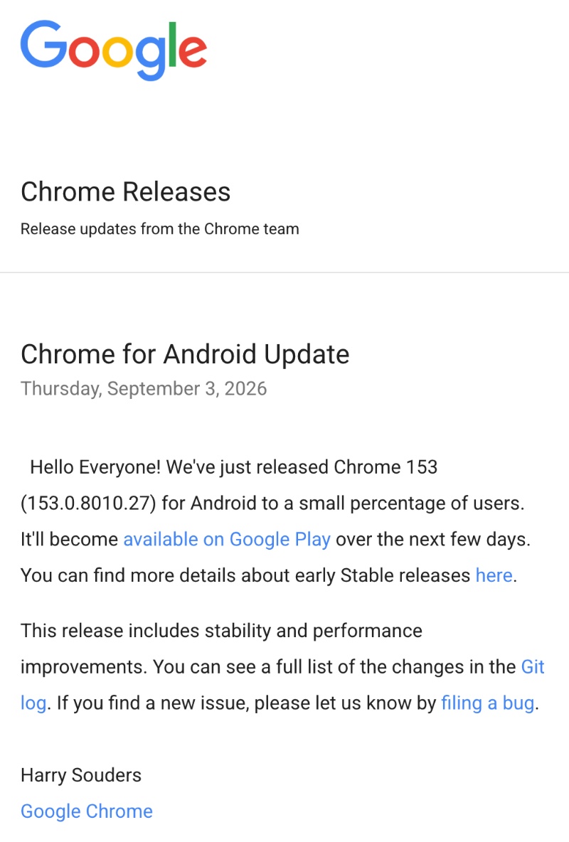 Android announcement.
