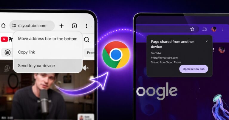 Google is testing a “Send to your device” shortcut in the address bar on Chrome for Android