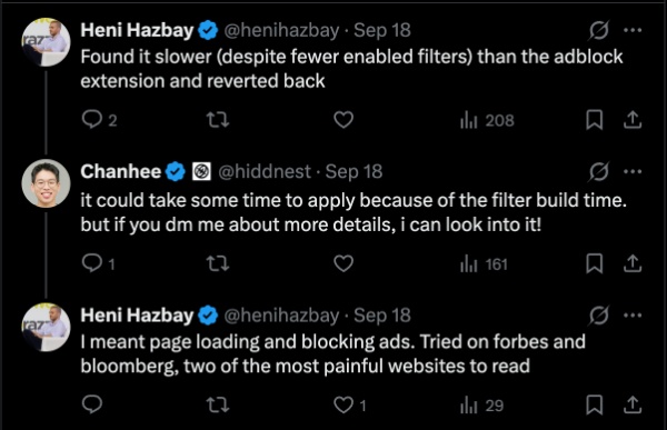 Post on X Aside response.