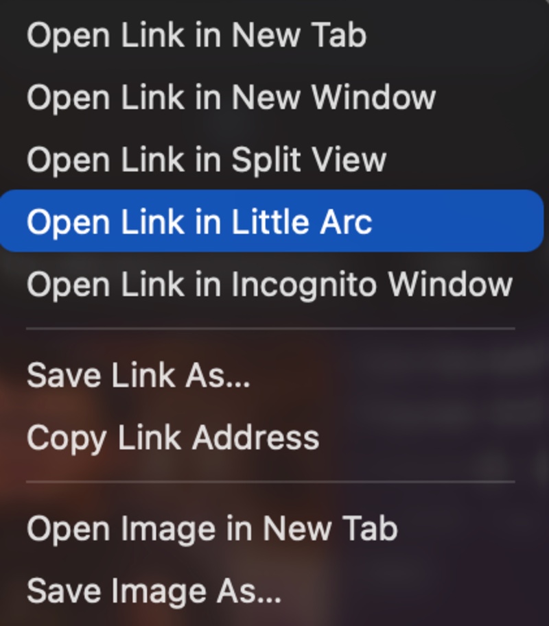 Little Arc window option.
