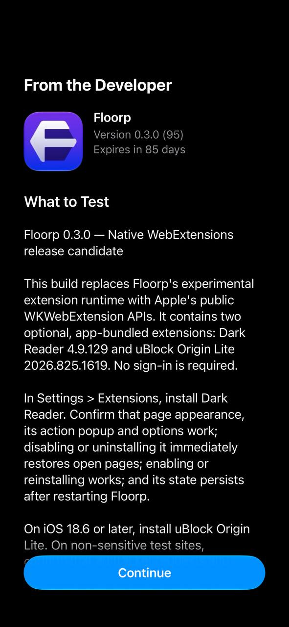 Message from Floorp developer.