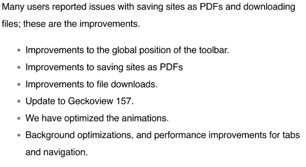 Official changelog.