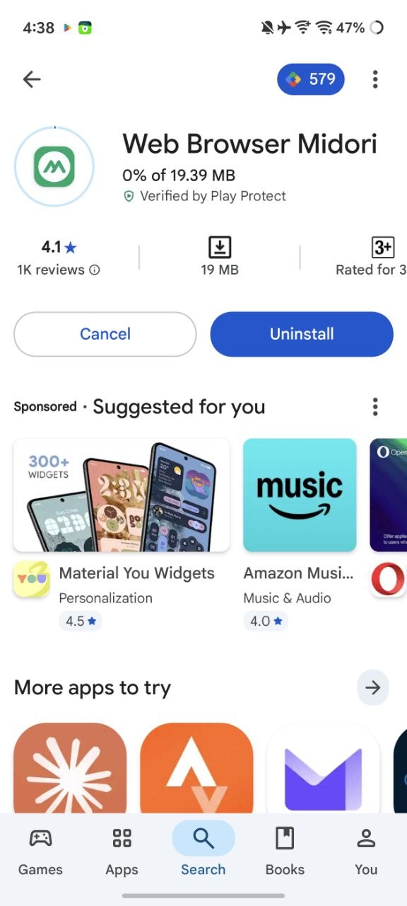 Play Store page.