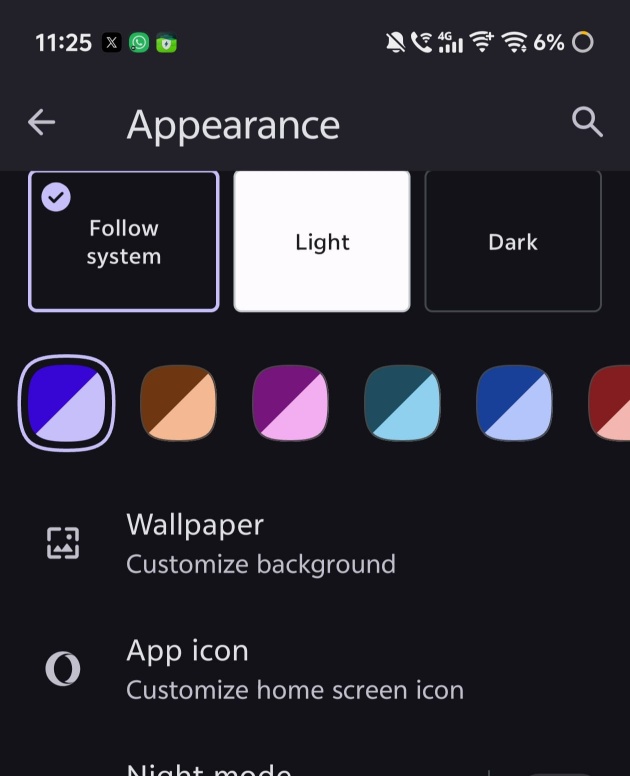 Dark Light themes.