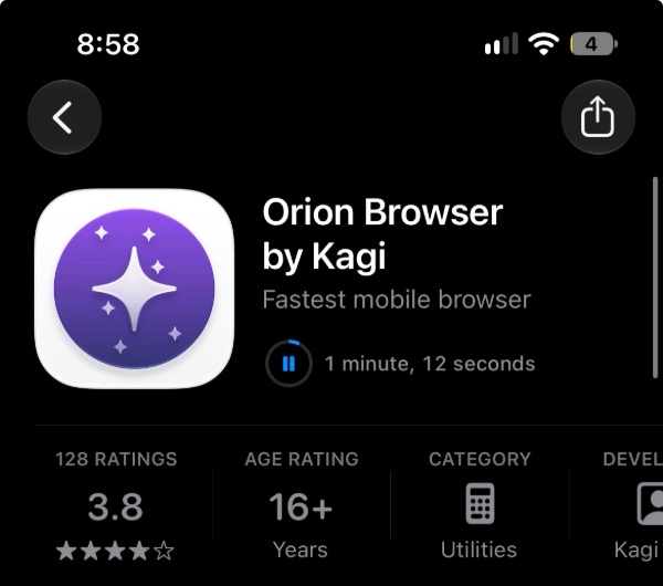 Latest version Orion.