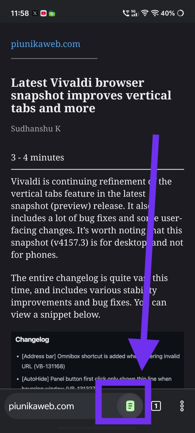Reader Mode.