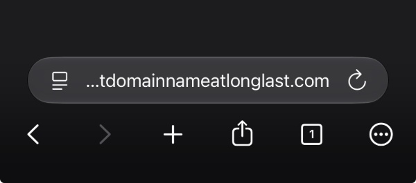 Long URL names.