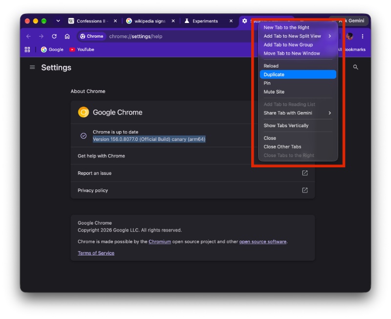 Unavailable Tab Focus option.