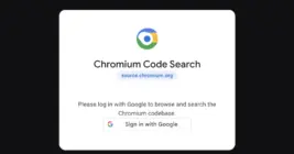 Chromium code search quietly adds mandatory Google account verification