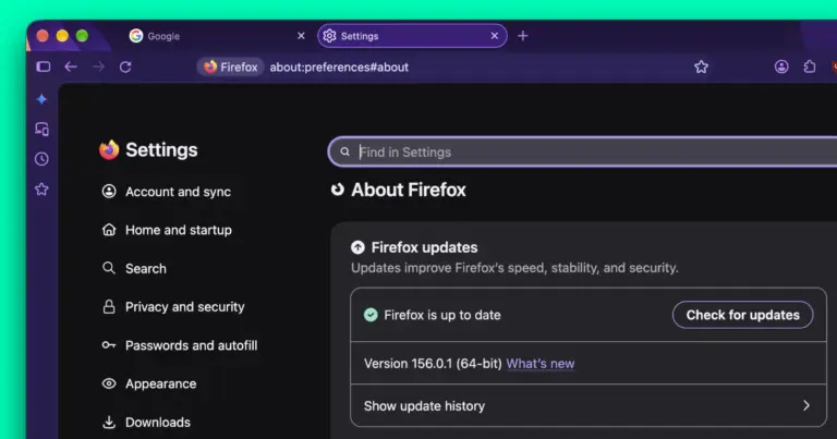 Firefox 156.0.1 arrives with fixes for Windows handle leaks and macOS window glitches
