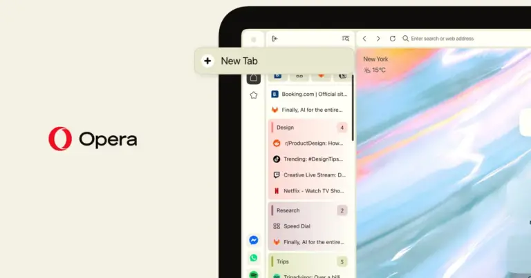 Latest Opera update arrives with flipped vertical tabs, extension side panels, and macOS fixes