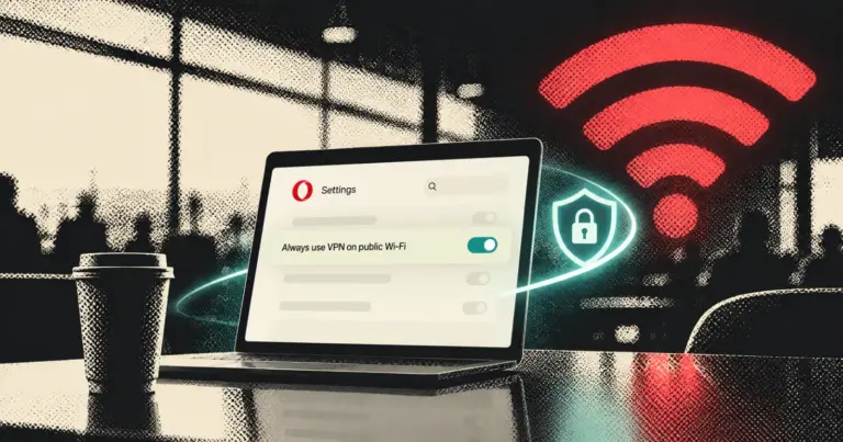 Opera adds auto-VPN on public Wi-Fi, but you have to switch it on yourself