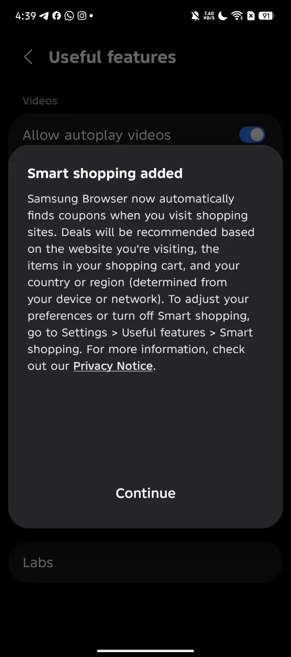 samsung-browser-android-smart-shopping-added-notice