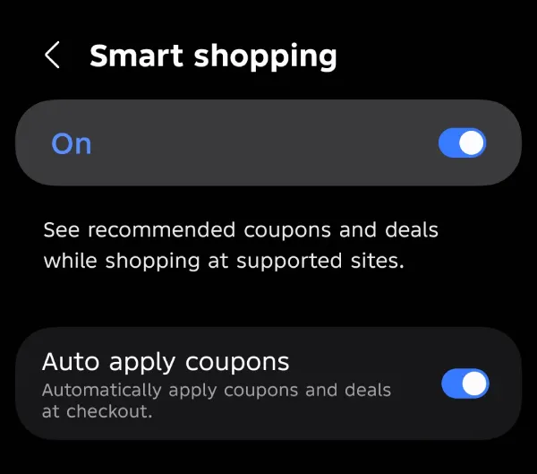 samsung-browser-auto-apply-coupons-toggle-android