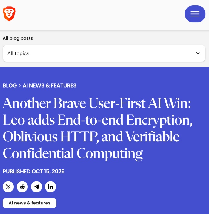 Brave blog post.