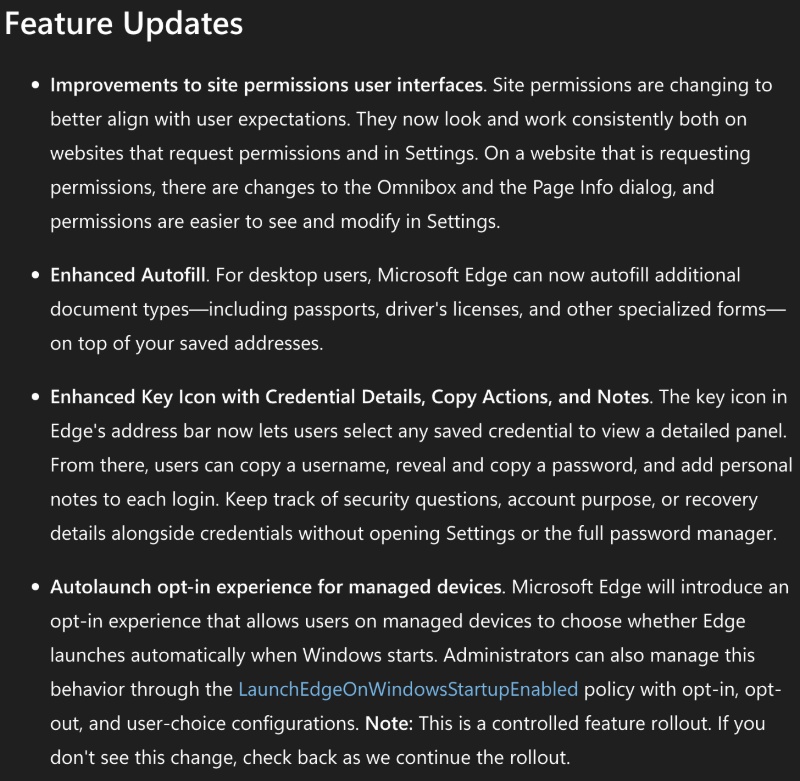 Edge Release Notes.