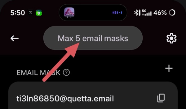 Max number of emails.
