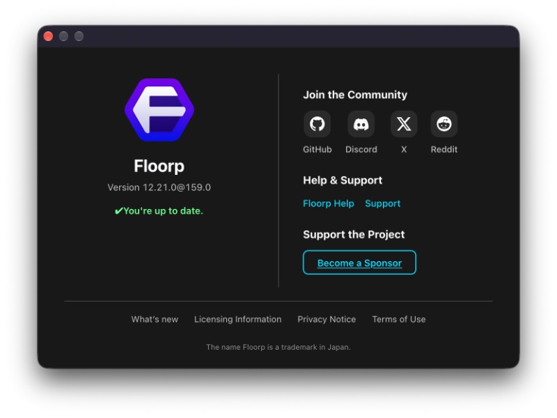 Floorp latest update.