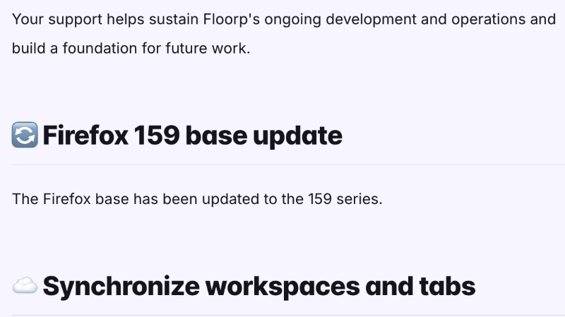 Floorp update latest SS.
