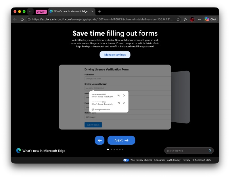 Form filling.