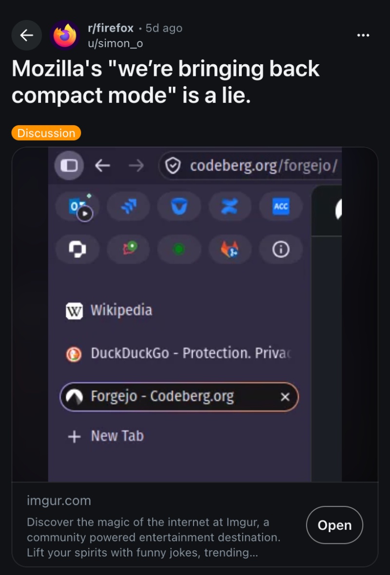 Firefox Nova vertical tab spacing.