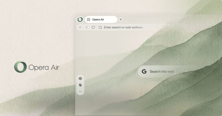 Opera Air doubles down on minimalism and mindfulness in new update