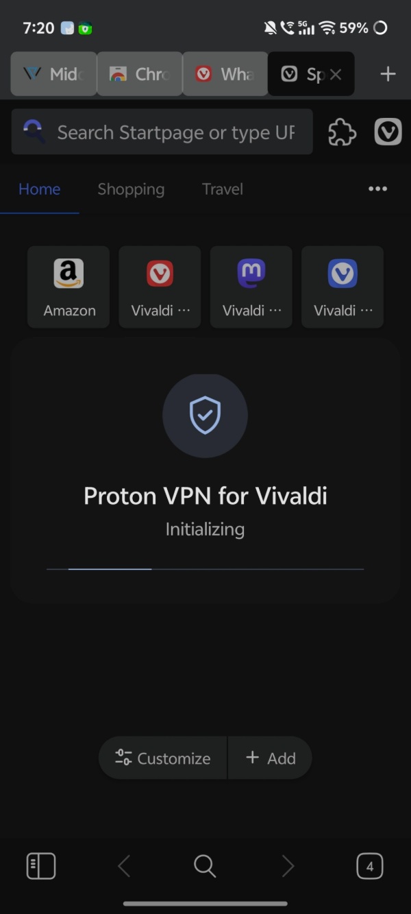 VPN initialize.