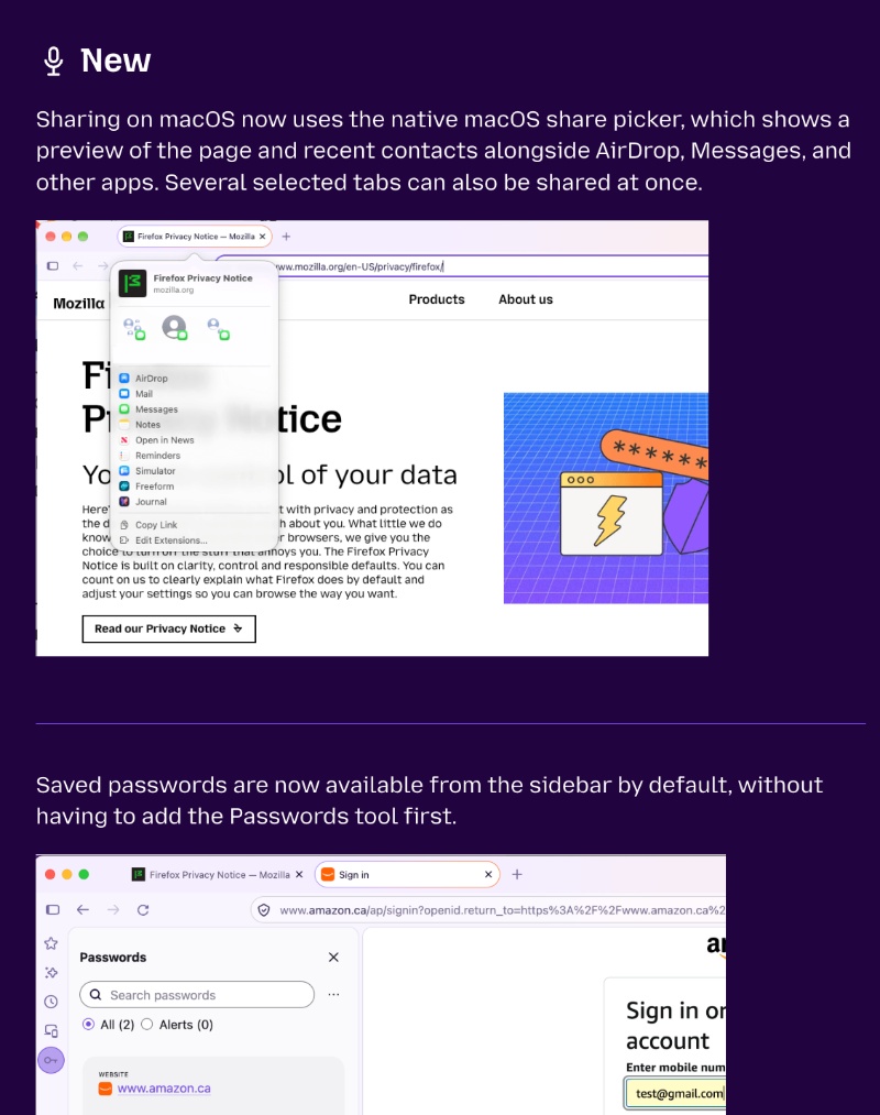 Firefox v159 Release Notes.