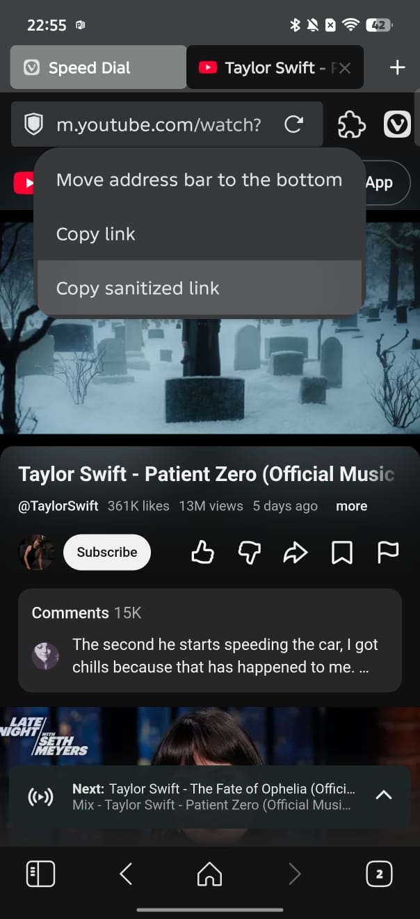 Copy Clean Link.