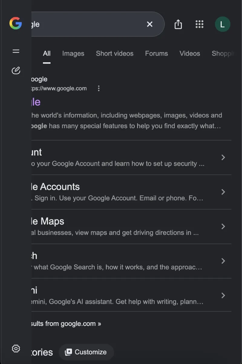 chrome-google-search-ai-mode-sidebar-bug
