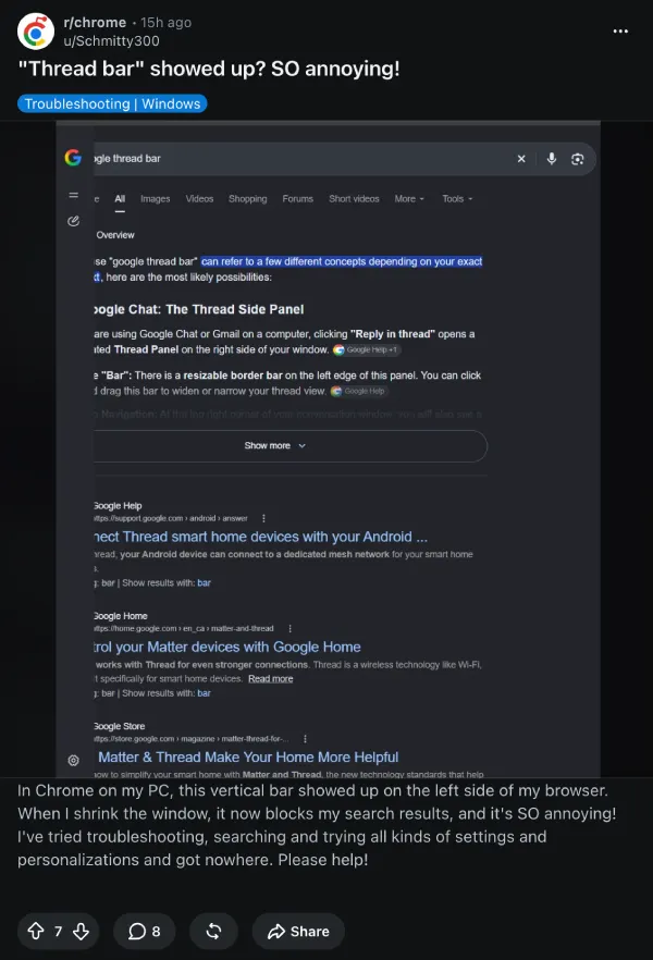 google-search-thread-bar-annoying-post